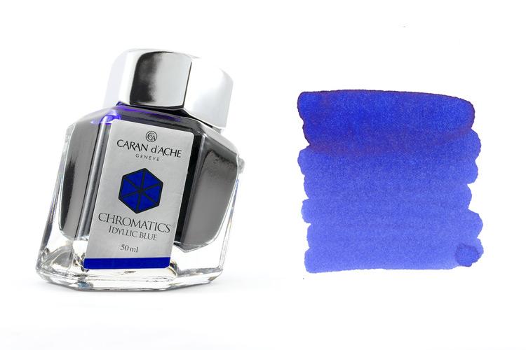 Mực Caran D'ache màu xanh (Blue) bình dị (Lọ 50ml)