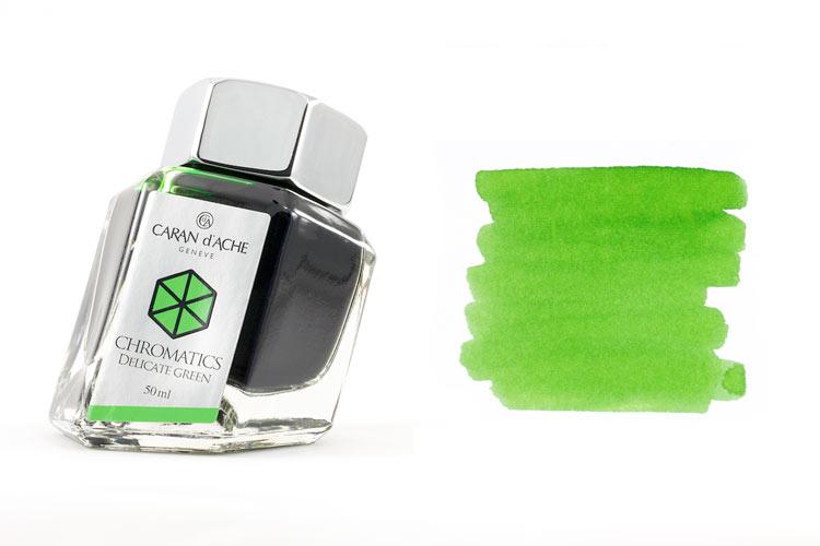 Mực Caran D'ache màu xanh (Green) nhẹ nhàng (Lọ 50ml)