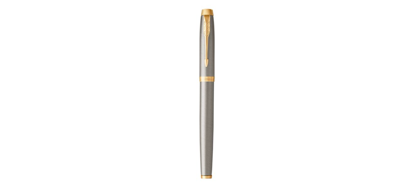 Bút dạ bi Parker IM 2017 Brushed Metal cài vàng