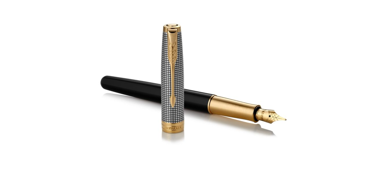 Bút Máy Parker Sonnet 17 Black Silver 18K GT