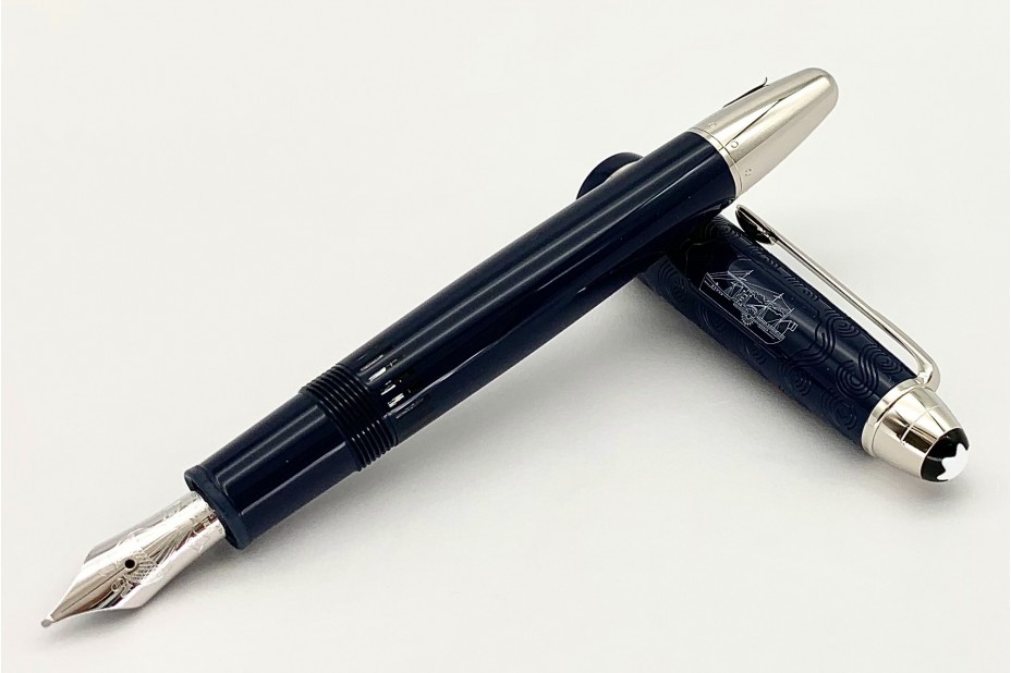 Bút máy Montblanc MST Resin Around The World in 80 days Blue Legrand PT