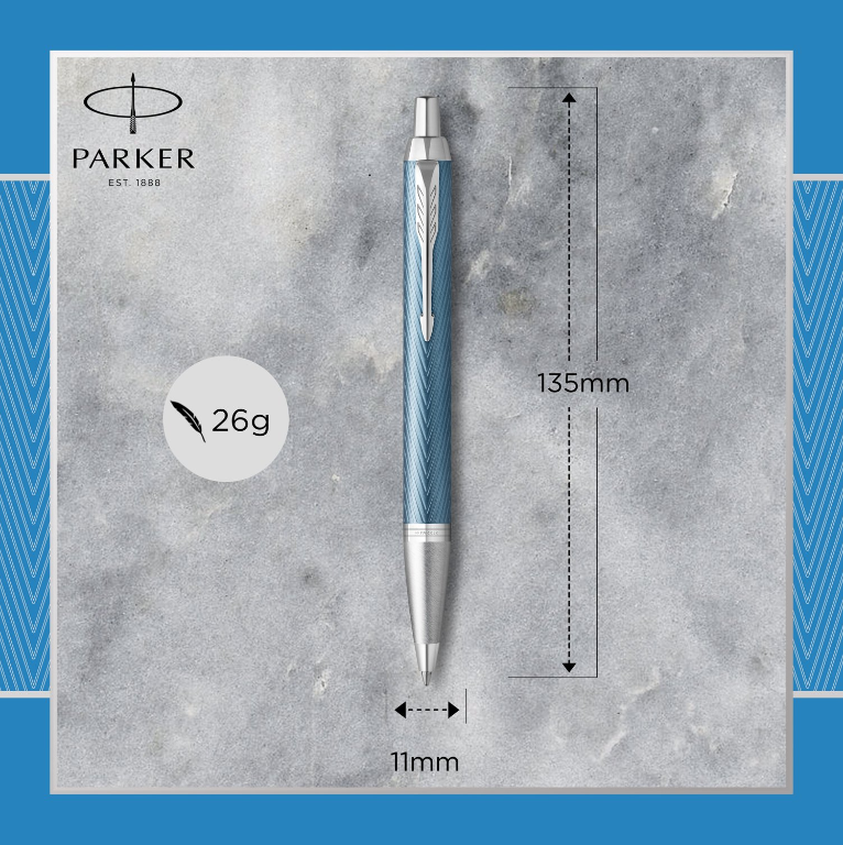Bút bi Parker IM 17 Premium Blue Grey CT