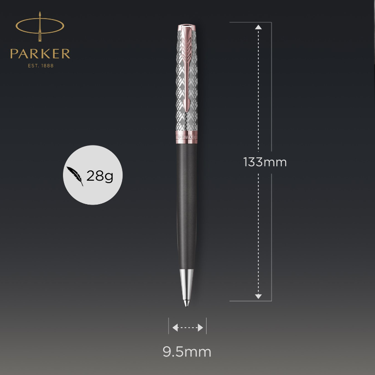 Bút bi Parker SONNET 21 METAL GREY PGT