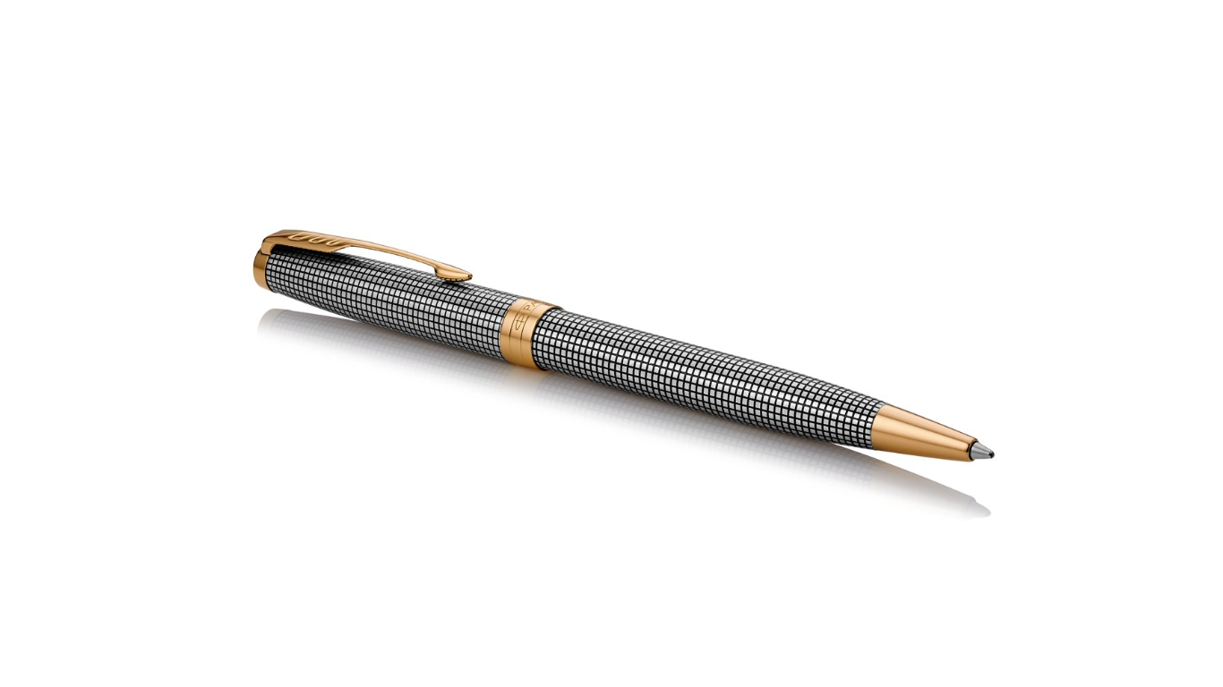 Bút bi Parker Sonnet 17 Sterling Silver Cisele GT