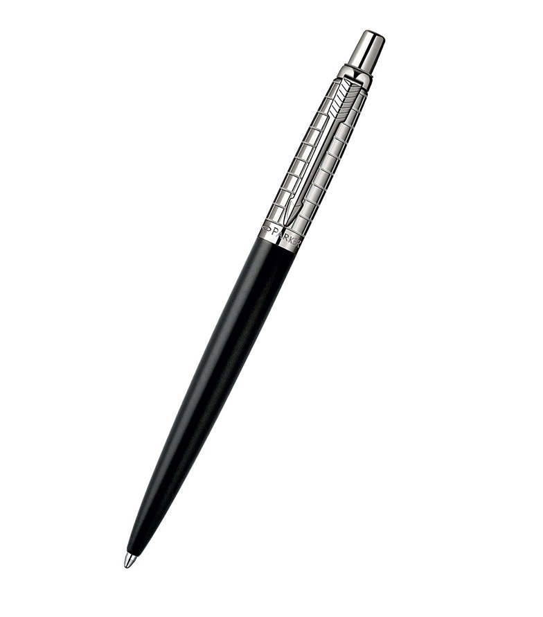 Bút bi Parker Jotter PRM Satin Blk SS CT