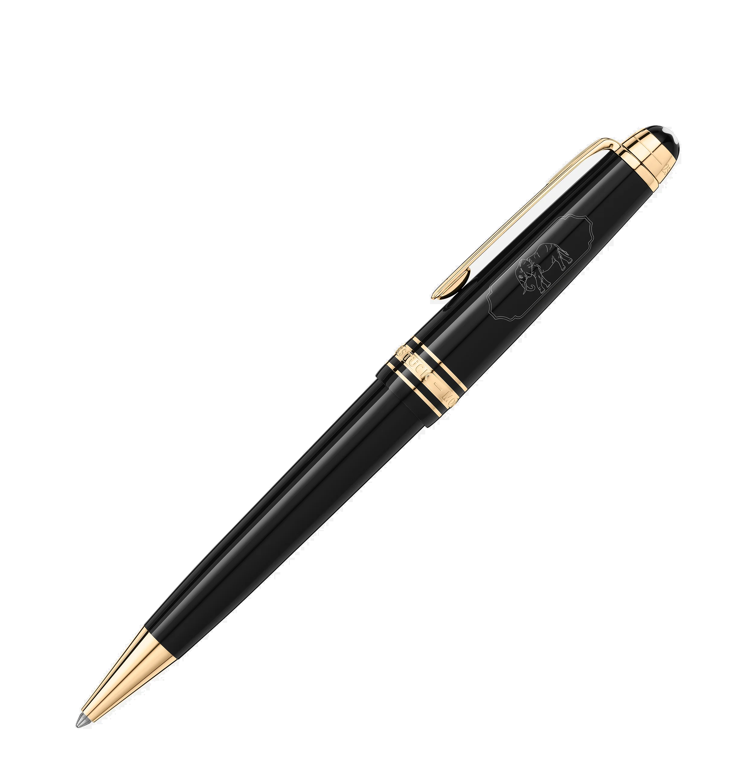 Bút bi Montblanc MST ATW in 80 days S.E. BLK Resin Midsize GT