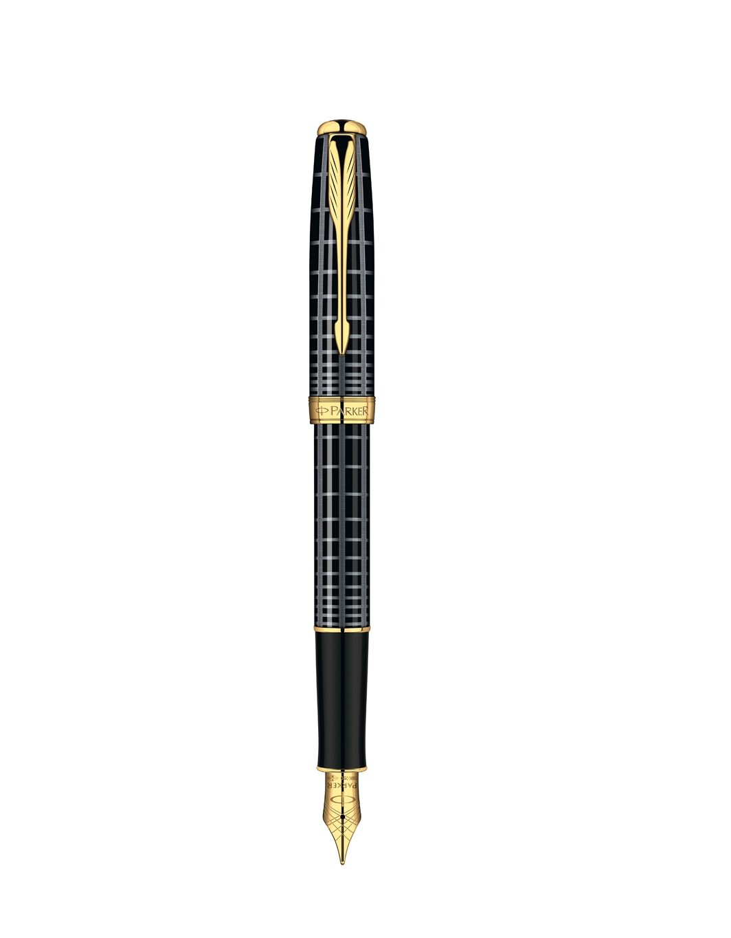 Bút máy Parker Sonnet 10 Grey Black cài vàng