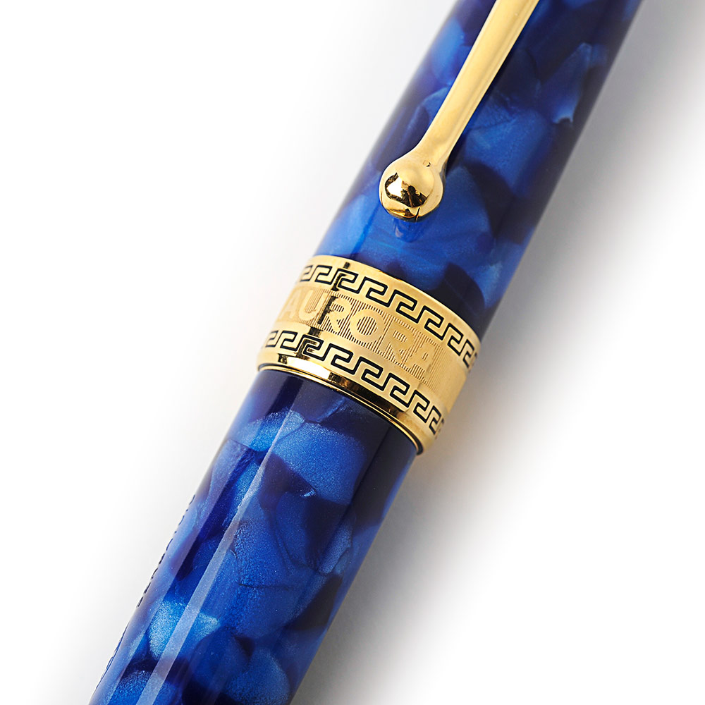 Bút máy Aurora Optima Auroloide Blue Gold Plated Trim