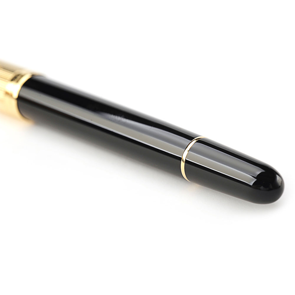Bút máy Aurora 88 Black Barrel Gold Plated Cap 