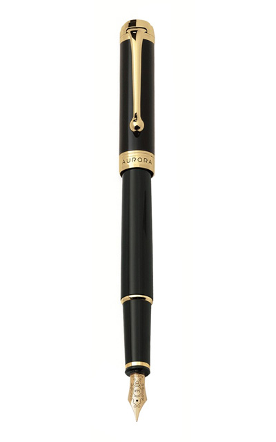 Bút máy Aurora Talentum Finesse Black Gold Plated 