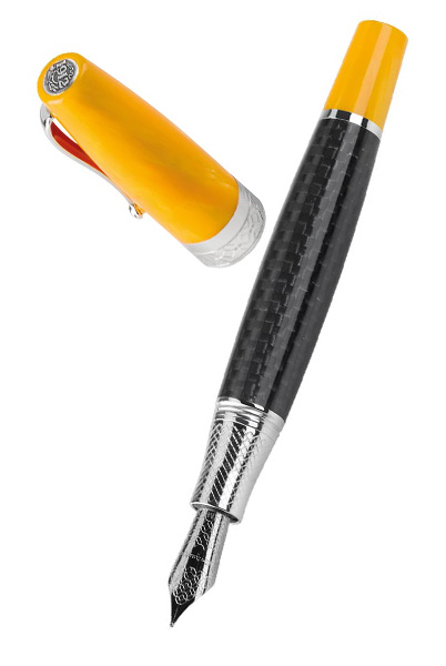 Bút máy Miya Yellow Carbon