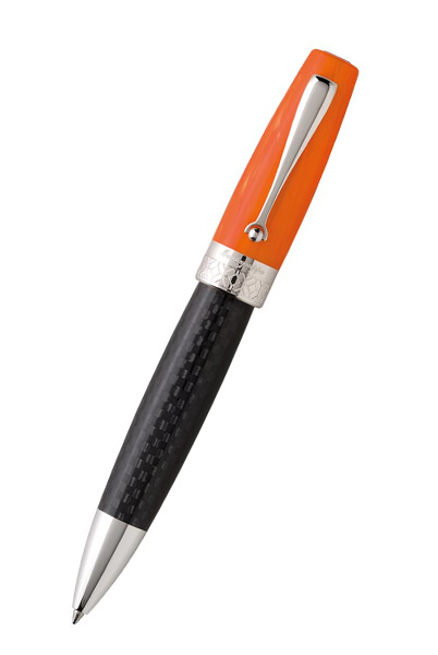Bút bi Miya Orange Carbon