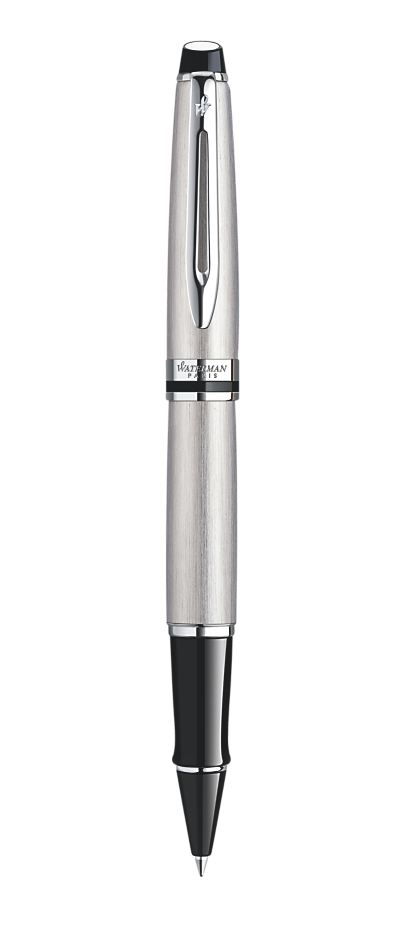 Bút dạ bi Waterman expert 3 vỏ thép cài trắng