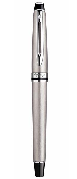 Bút dạ bi Waterman expert 3 vỏ thép cài trắng