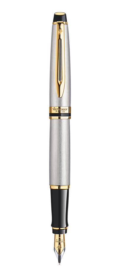 Bút máy Waterman expert 3 vỏ thép cài vàng