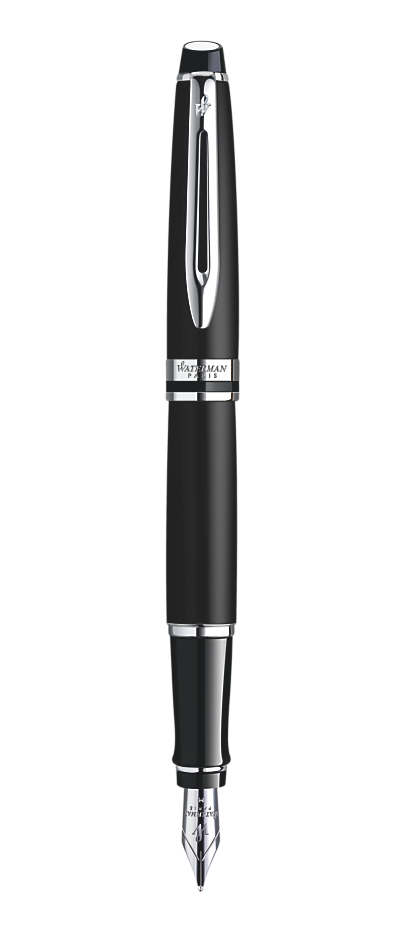 Bút máy Waterman expert 3 mate black cài trắng