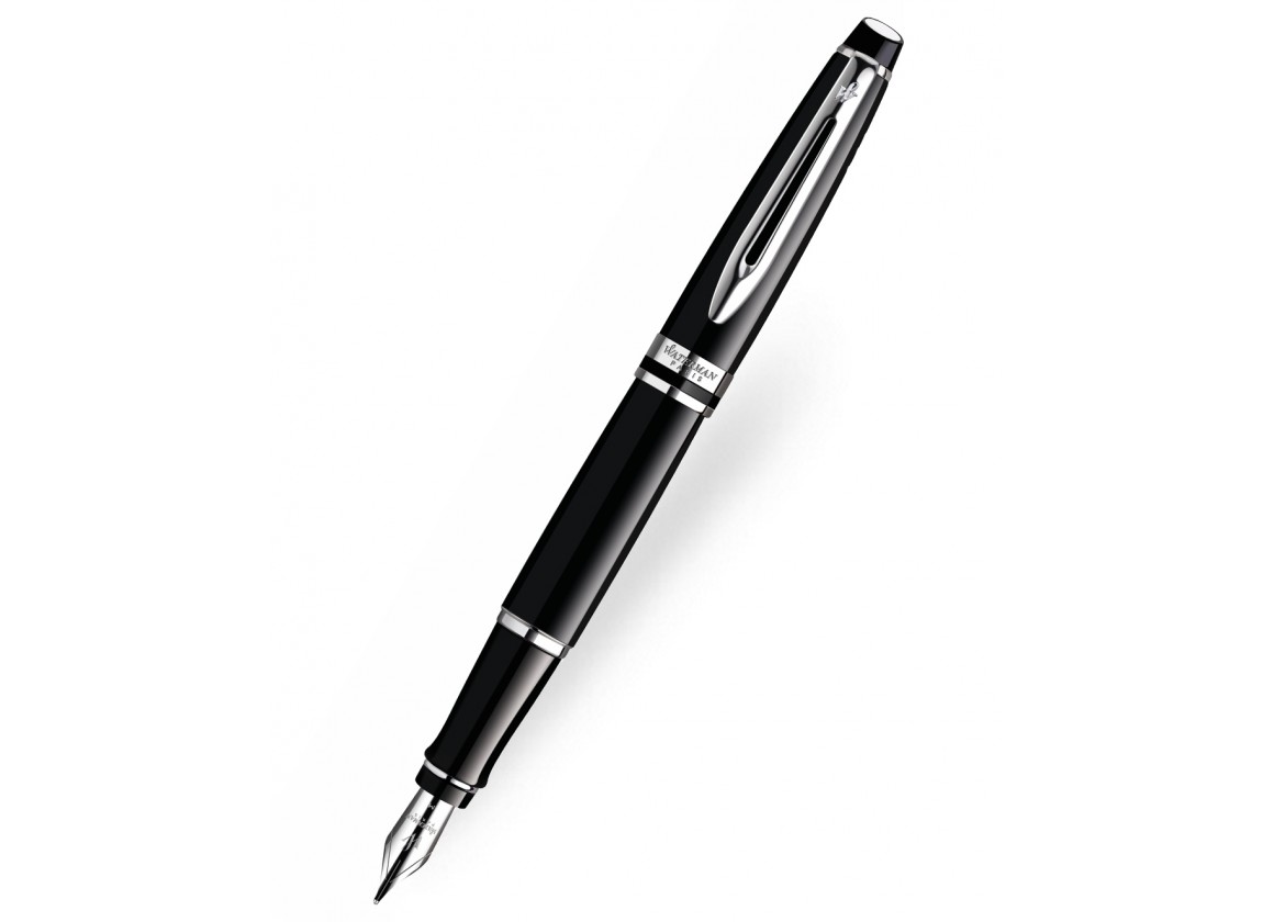 Bút máy Waterman expert 3 laque black cài trắng