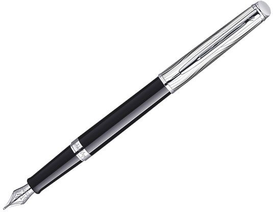 Bút máy Waterman Hemisphere 10 duluxe black cài bạc
