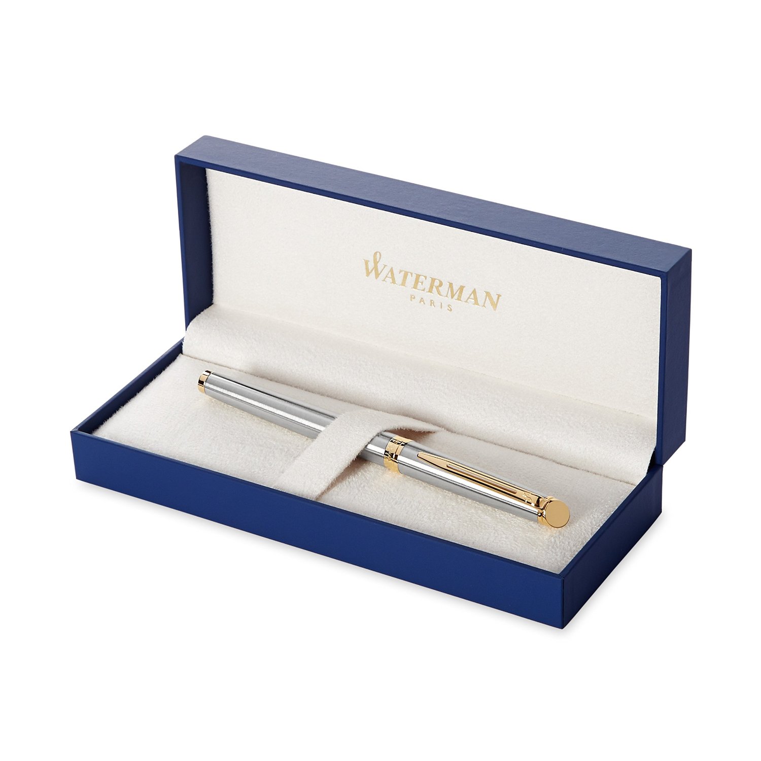Bút máy waterman Hemisphere 10 vỏ thép cài vàng