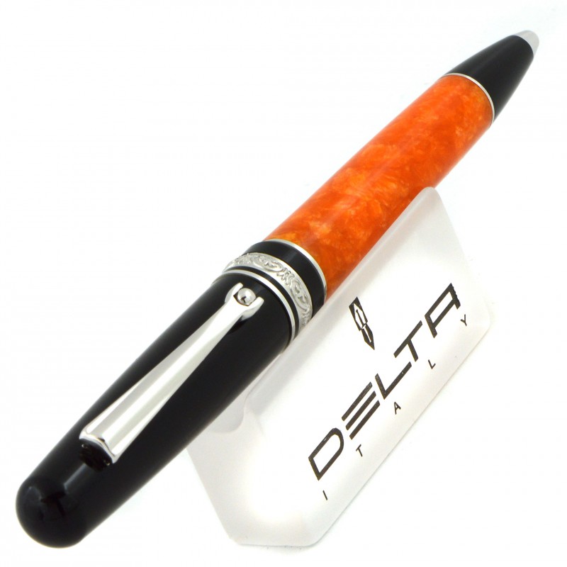 Bút bi Delta Dolcevita Fusion Orange Silver Trim 