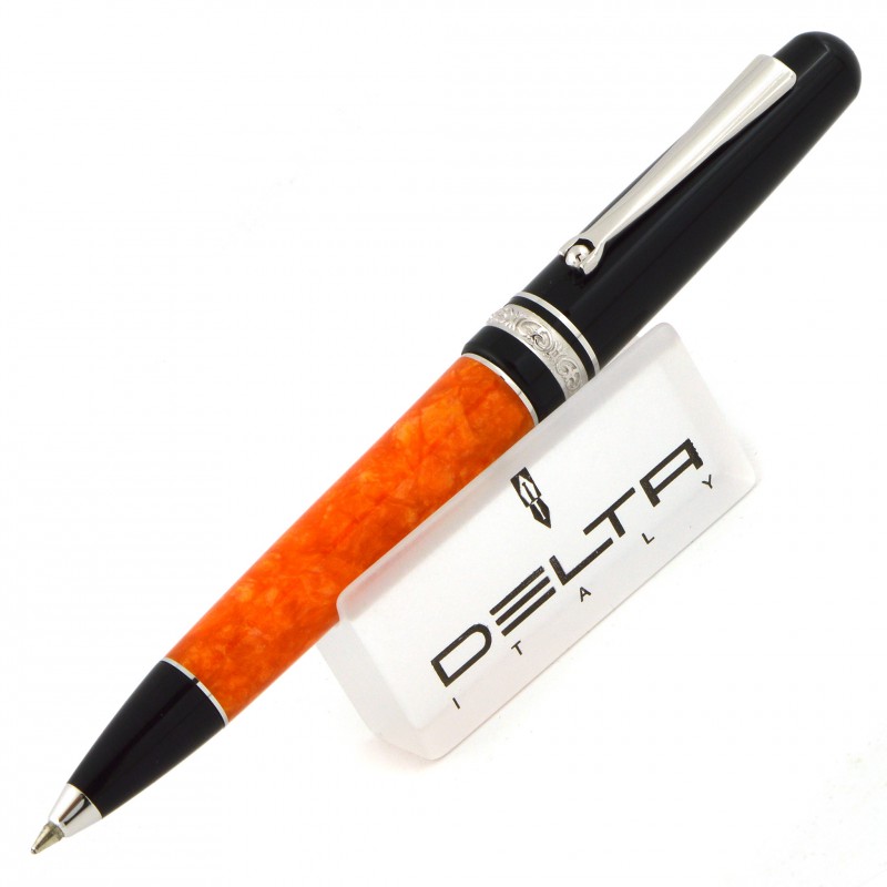 Bút bi Delta Dolcevita Fusion Orange Silver Trim 