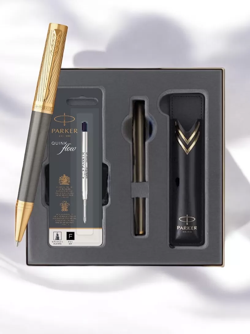 Bút bi Parker Ingenuity Pioneers Collection Grey GT (Gift box)