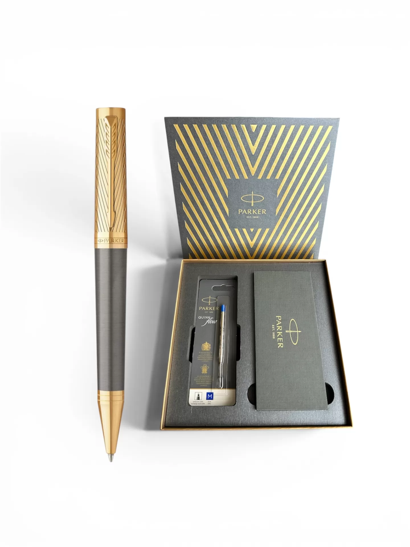 Bút bi Parker Ingenuity ARROW Grey GT (Gift box)