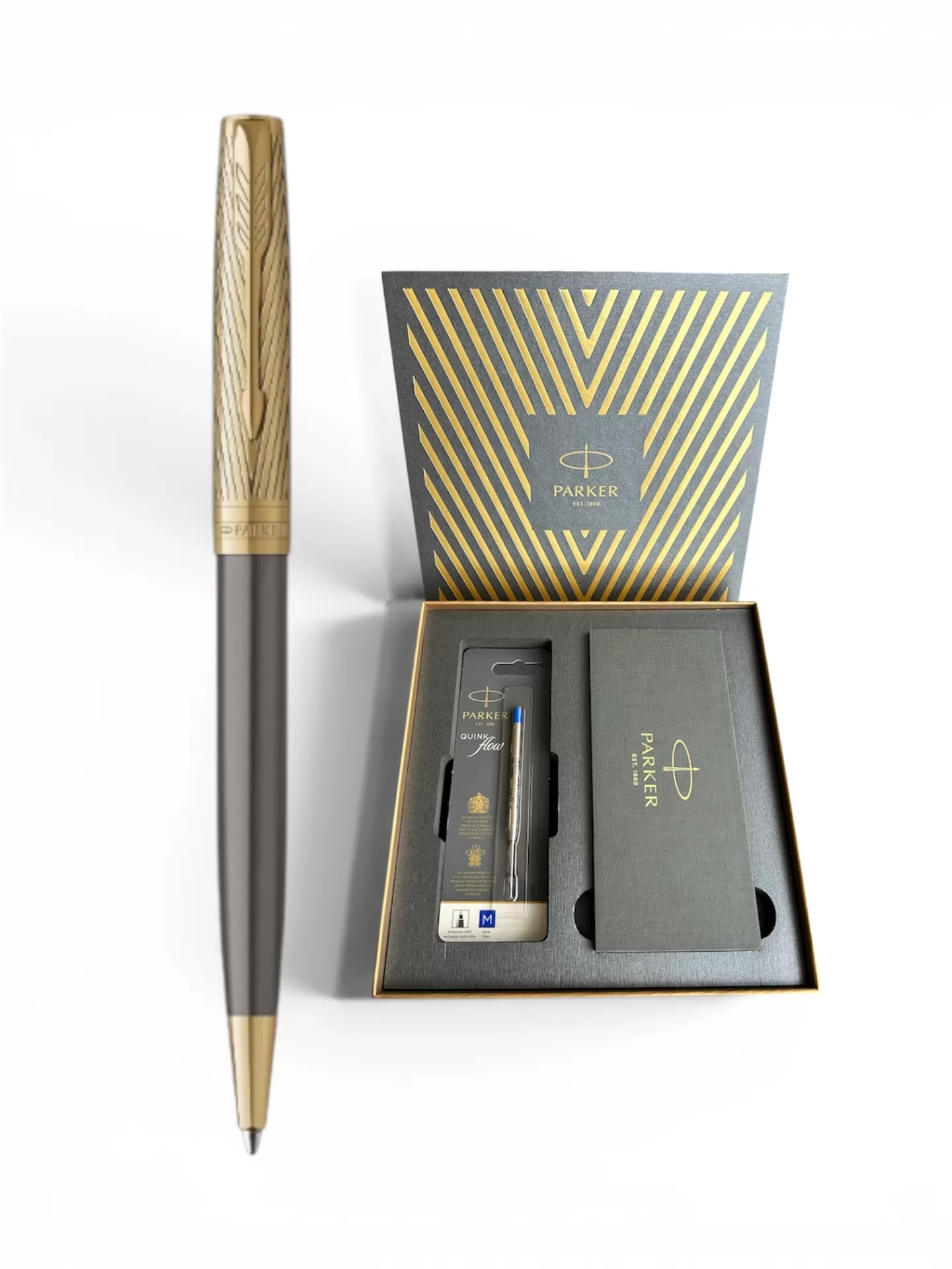 Bút bi Parker Sonnet ARROW Grey GT (Gift box)