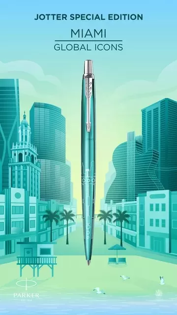 Bút bi Parker Jotter SE Miami Turquoise  CT