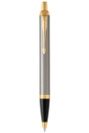 Bút bi Parker IM 2017 Brushed Metal cài vàng