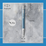Bút bi Parker IM 17 Premium Blue Grey CT