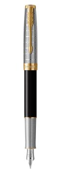 Bút máy Parker SONNET 21 METAL BLK GT 18K