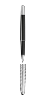 Bút dạ Montblanc MST Doue Geometric Solitaire Classique Platinum