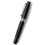 Bút máy Aurora Optima Black Chrome Plated Trim