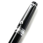 Bút máy Aurora Optima Black Chrome Plated Trim