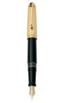 Bút máy Aurora 88 Black Barrel Gold Plated Cap Piston 