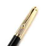 Bút máy Aurora 88 Black Barrel Gold Plated Cap 
