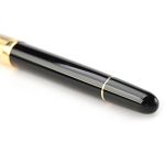 Bút máy Aurora 88 Black Barrel Gold Plated Cap 