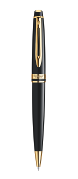 Bút bi Waterman Expert 3 Laque đen cài vàng