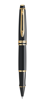 Bút dạ bi Waterman expert 3 Laque black cài vàng