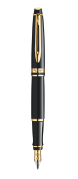 Bút máy Waterman expert 3 Laque black cài vàng