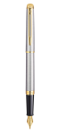 Bút máy waterman Hemisphere 10 vỏ thép cài vàng