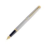 Bút máy waterman Hemisphere 10 vỏ thép cài vàng