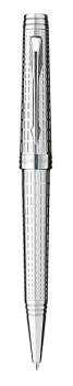Bút bi parker Premier 09 Silver cài trắng