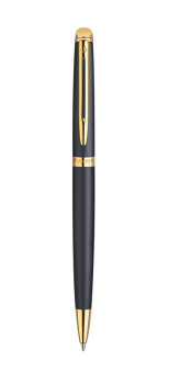 Bút bi waterman Hemisphere 10 đen mờ cài vàng