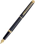 Bút máy Waterman hemisphere 10 đen mờ cài vàng