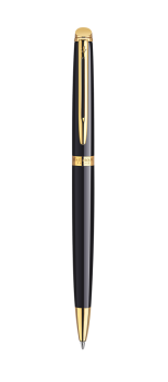 Bút bi Waterman Hemisphere 10 laque Black cài vàng