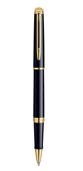 Bút dạ Waterman Hemisphere 10 Black cài vàng